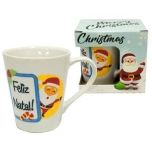 CANECA TULIPA 250ML NATAL CAIXA 19C R R PORCELANAS