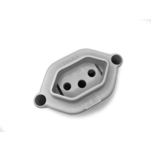 TOMADA DE SOBREPOR 2P+T 20A - CINZA V-36CZ VOLTIM