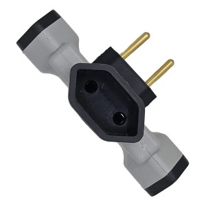 PLUGUE MULTIPLICADOR 3 SAIDAS ARTICULADO 2P 10A PT V-53PTE1C30 VOLTIM