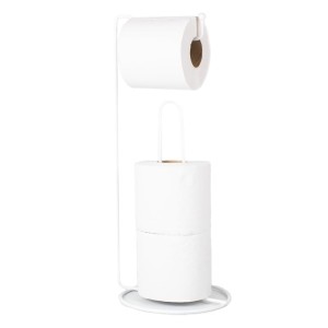 PORTA PAPEL HIGIENICO DE CHÃO 4 ROLOS 1020015 BRANCO FIVER