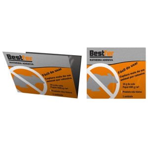 Ratoeira adesiva com aroma de amendoim 22,8x37,6cm BFH1286 - Bestfer