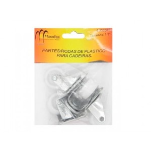 Partes Rodas Para Cadeira Com 4 Peças  MZ-36006 - Monaliza