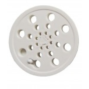 Grelha Redonda Branca 100mm Abre/Fecha 180001 - Overtime