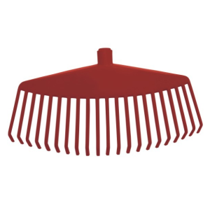 Vassoura Plástica 21 Dentes Vermelhol Sem Cabo - Metasul