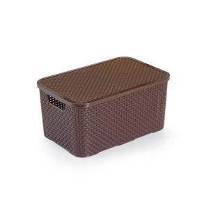 Caixa Rattan 7l Marrom  CR1827 - Monte Líbano