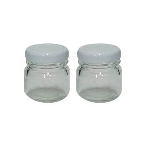 Vidro Mini Pote Baby Liso Com Tampa Colorida  1375 - UD Brasil