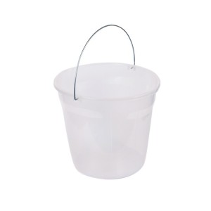 Balde 8 L Alça de Metal Transparente  344 - Brasami