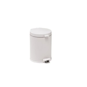 Lixeira Com Pedal e Recipiente Plástico Branco  3501 - Viel