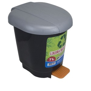 Cesto 7L Com Pedal Plástico  25469 - ARQPLAST