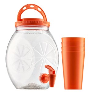 Pote Torneira Achatado 3000ml Com 4 Peças  3975 - Bandeirante