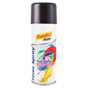 Tinta Spray 200ml Mundial Prime Metalica Grafite  AE01000080 - Aeroflex