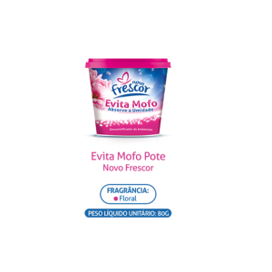 Evita Mofo Pote 80g Floral  AC1063 - Novo Frescor