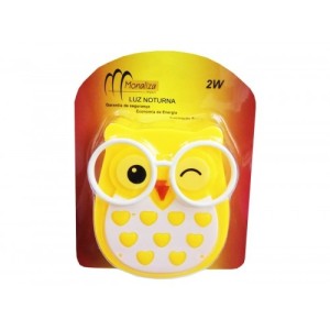 Luz Noturna Coruja Bi Volt  MZ-73050 - Monaliza