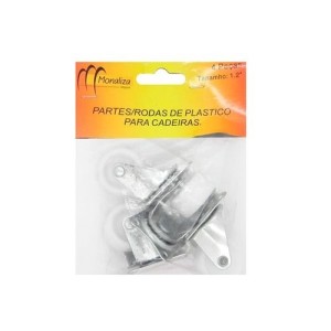 partes Rodas Para Cadeira Com 4 Peças  MZ-36007 - Monaliza