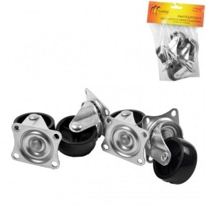 Partes Rodas Para Cadeira 4 Peças  MZ-36008 - Monaliza
