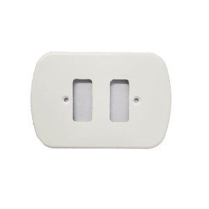 Espelho Branco 2 Interruptores Separado  694 - Distrilar