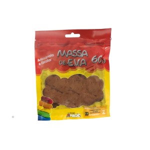 Massa de Modelar Marrom (NÂO ESCOLAR) Para Crianças - Magic Kids