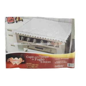 Capa Para tampa de Fogão 6 Bocas - Romance