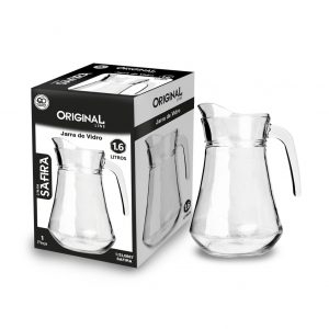 Jarra De Vidro 1.6 Litros Linha Safira  SL0887 - ORIGINAL