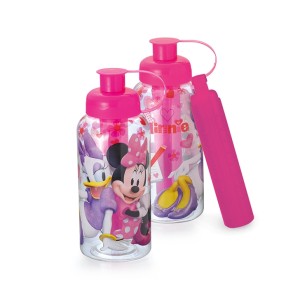 Garrafa sleeve Minnie com tubo de gelo 550ML   470884 - plasduran