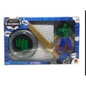 Kit Herois - Boneco/Escudo/Espada - INCRIVEL  5073 - ALGAZARRA