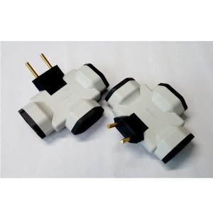 Plugue 3 saidas art 2P 10A  V-53 - Voltim