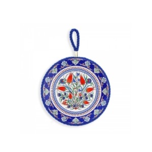 Descanso De Panela Circular Ceramica E Cortica  CK2986 - CLINK