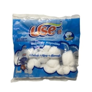 ALGODÃO BOLAS BRANCA 20GX120 7411 USE IT DISTRIPOP