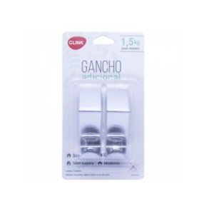 Kit 2 Ganchos Inox  CK3556 - CLINK