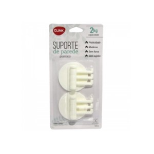 Kit 2 Ganchos Triplos Plastico  CK3563 - CLINK