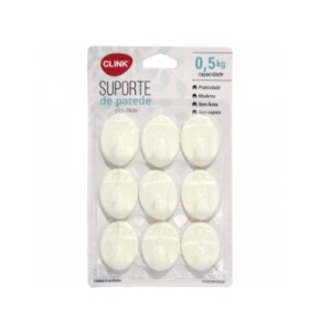 Kit 9 Ganchos Plastico  CK3562 - CLINK