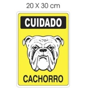 Placa Em Ps Modelo (CACHORRO) 20X30cm - ACESSO PLACAS