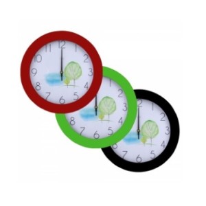 Relogio De Parede Floral Em Plastico 32 CM CK061 - CLINK