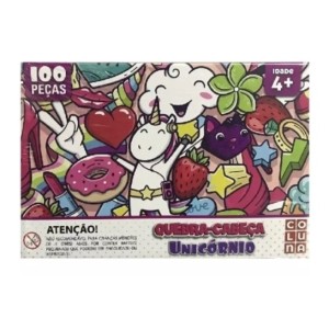 Quebra Cabeça 100 Pçs  UNICORNIO  0918 - PAIS E FILHOS