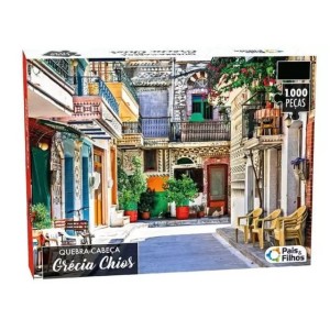Quebra Cabeça 1000 Pçs  Grecia Chios - PREMIUM  10794 - PAIS E FILHOS