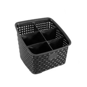 Organizador Rattan 6 Divisorias Preto 214/P - NITRON