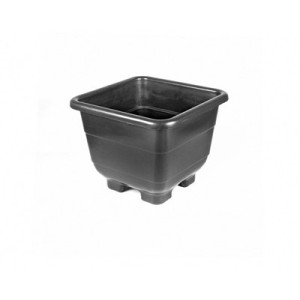 Vaso Quadrado 9 cm Preto Rc  095 - BRASAMI