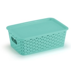 Cesto Org Rattan PEQ. Verde  1550VD - PLASNORTHON