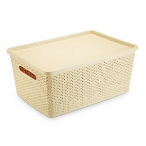 Cesto Org. Rattan 35L Creme  1565CR - PLASNORTHON
