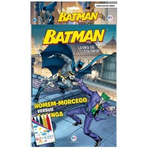 Kit Colorir Com Giz De Cera Batman - MAGIC KIDS