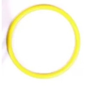 Argola C/10 Amarelo  6166 - YA PLAST