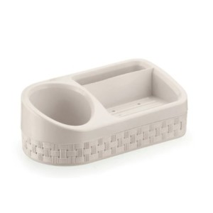 Porta Detergente Rattan C/Base Areia 133/CR - NITRON