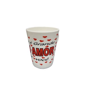 Caneca Conica 350ml PP Amor Sortidas