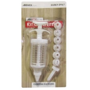 Kit Confeiteiro De Plastico Com 8 Moldes 17,5cm  GUBLY-0967 - ABB