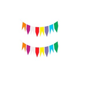 Bandeirinha de papel 10MT - Real seda