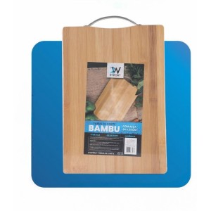 TABUA DE CORTE BAMBU C/ALÇA 24X34CM 8703 MULT. 2W
