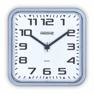 RELOGIO DE PAREDE MX40018-8/40019-5/40017-1 QUADRADO ARABICO COLOR MAXTIME