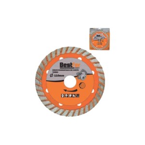 Disco diamantado corte turbo (seco ou refrigerado) 110mm BFH0081 - Bestfer