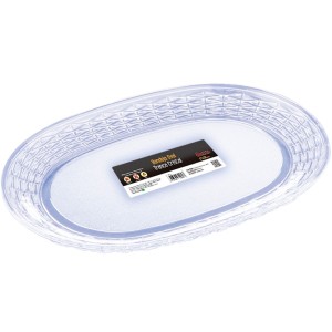 BANDEJA OVAL TRANÇA CRISTAL PREMIUM K11 PLÁSTICO KEITA