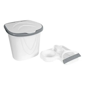 KIT ORGANIZADOR DE PIA LIMPEZA 3 PEÇAS PIA3FB BRANCO KEITA